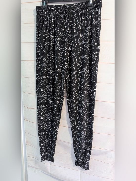 Source Unknown Pants - Guc Black Star ⭐ ⭐ ⭐ Print Elastic Waist Jogger Leggings 😲 Pants Size 1X